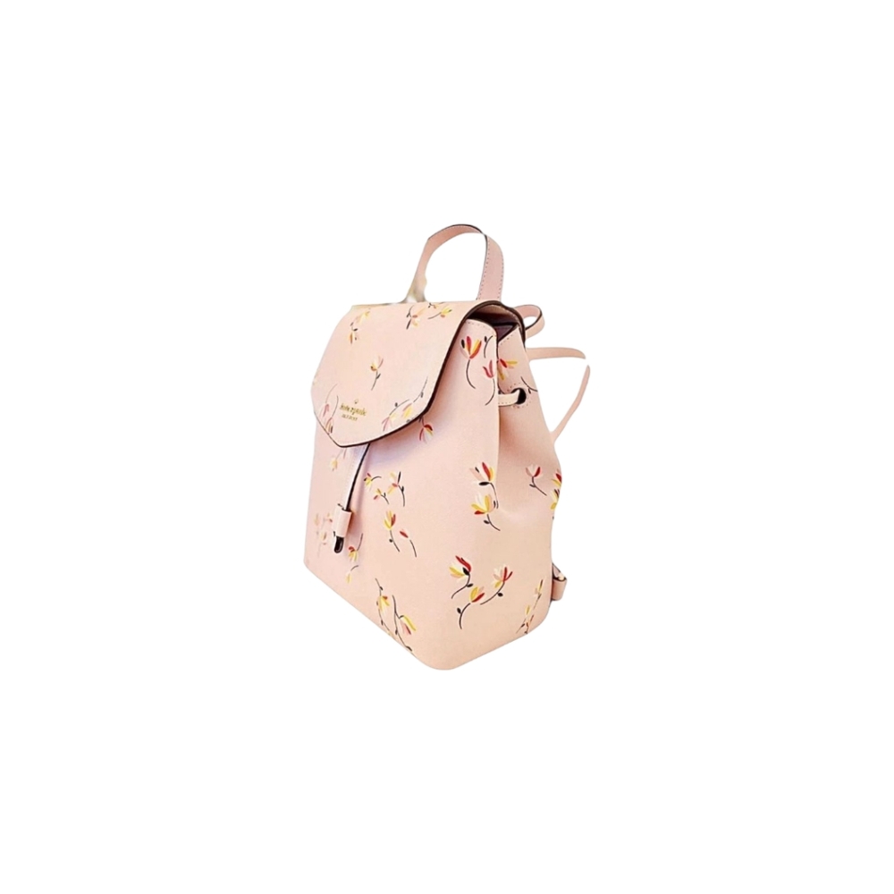 NWOT Kate Spade ♠️ Lizzie Tossed Blooms Floral Medium PINK Backpack - Picture 2 of 11